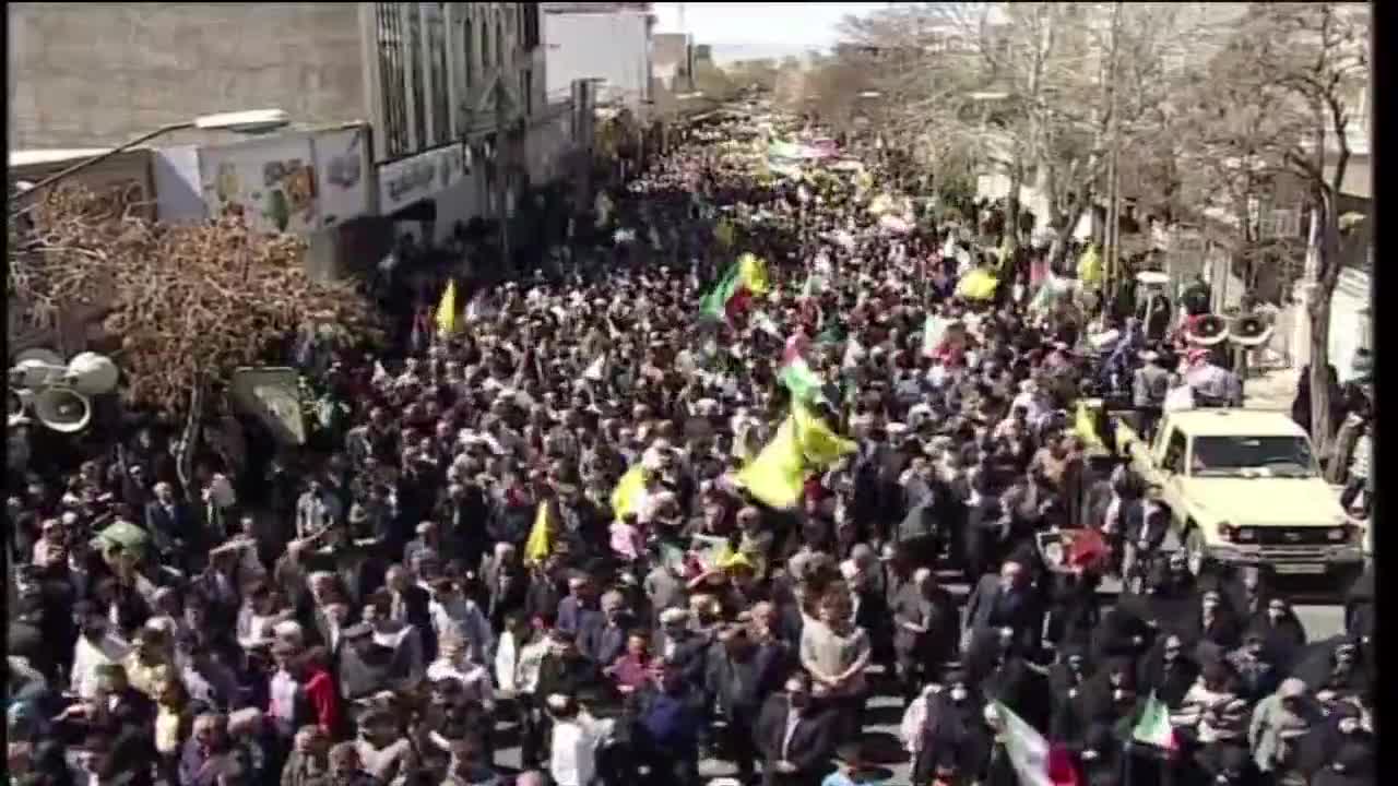 في أكثر من ألف مدينة.. الايرانيون يشاركون في مسيرات حاشدة احياءً ليوم القدس العالمي