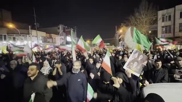 Iranians Hold Mass Nighttime Rallies in Tehran, Denouncing US-Israeli Aggression and Affirming National Unity