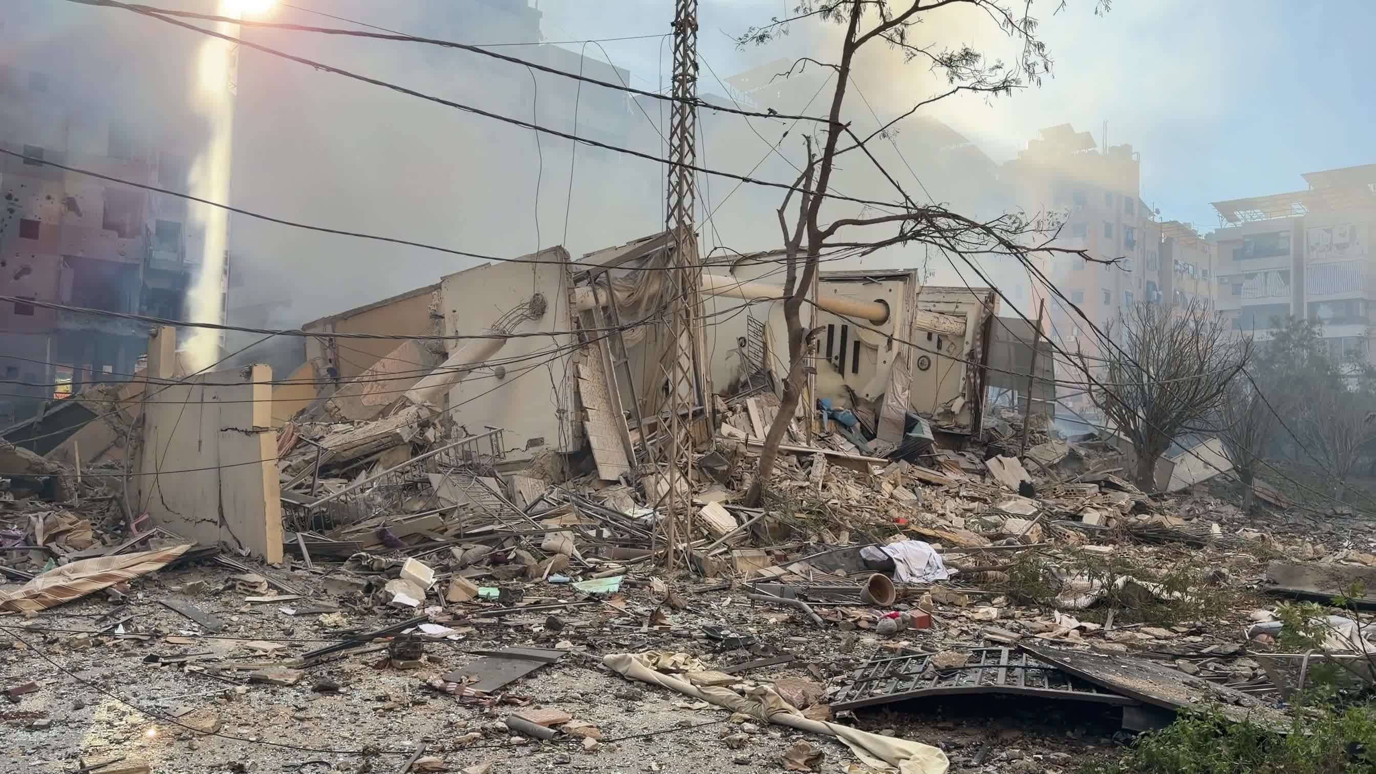 Israeli Airstrikes Cause Widespread Destruction in Southern Beirut Suburbs