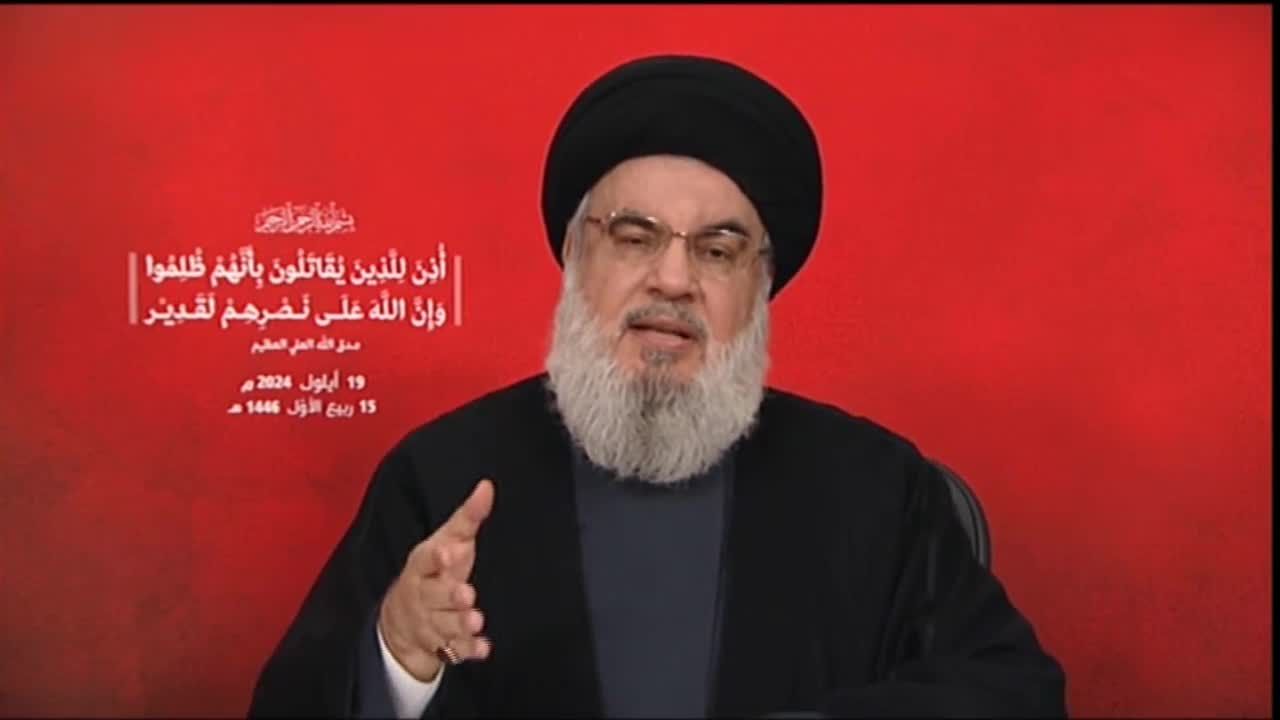 Nasrallah: "El enemigo quería matar a 5.000 personas en dos minutos sin importarle a ningún oficial"