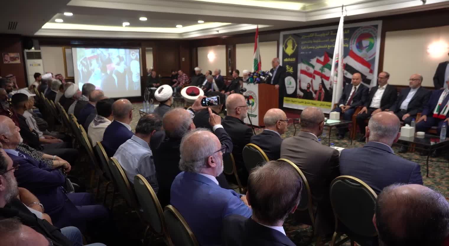 التجمع العالمي لدعم خيار المقاومة:السلاح هو الوسيلة الوحيدة لتطهير الأرض العربية من الاحتلال