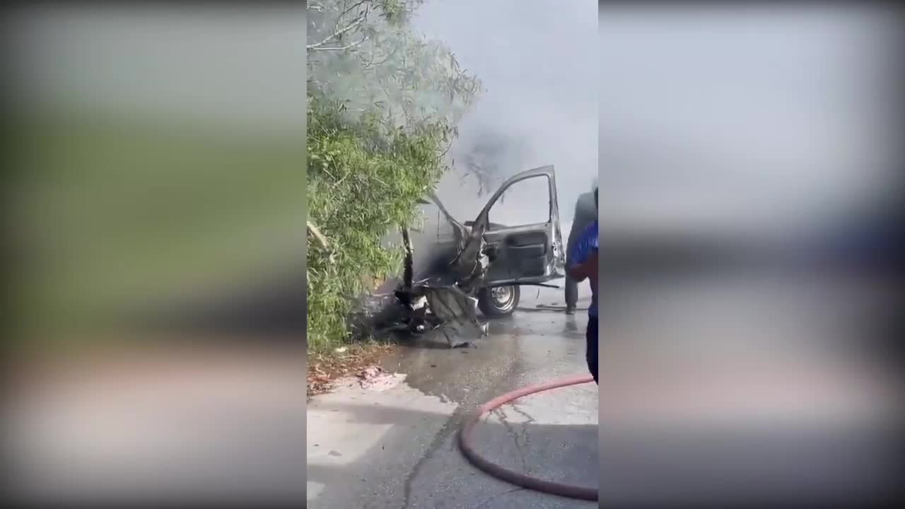 Four martyrs as a result of an Israeli drone bombing a car in Bafley in the south of the country