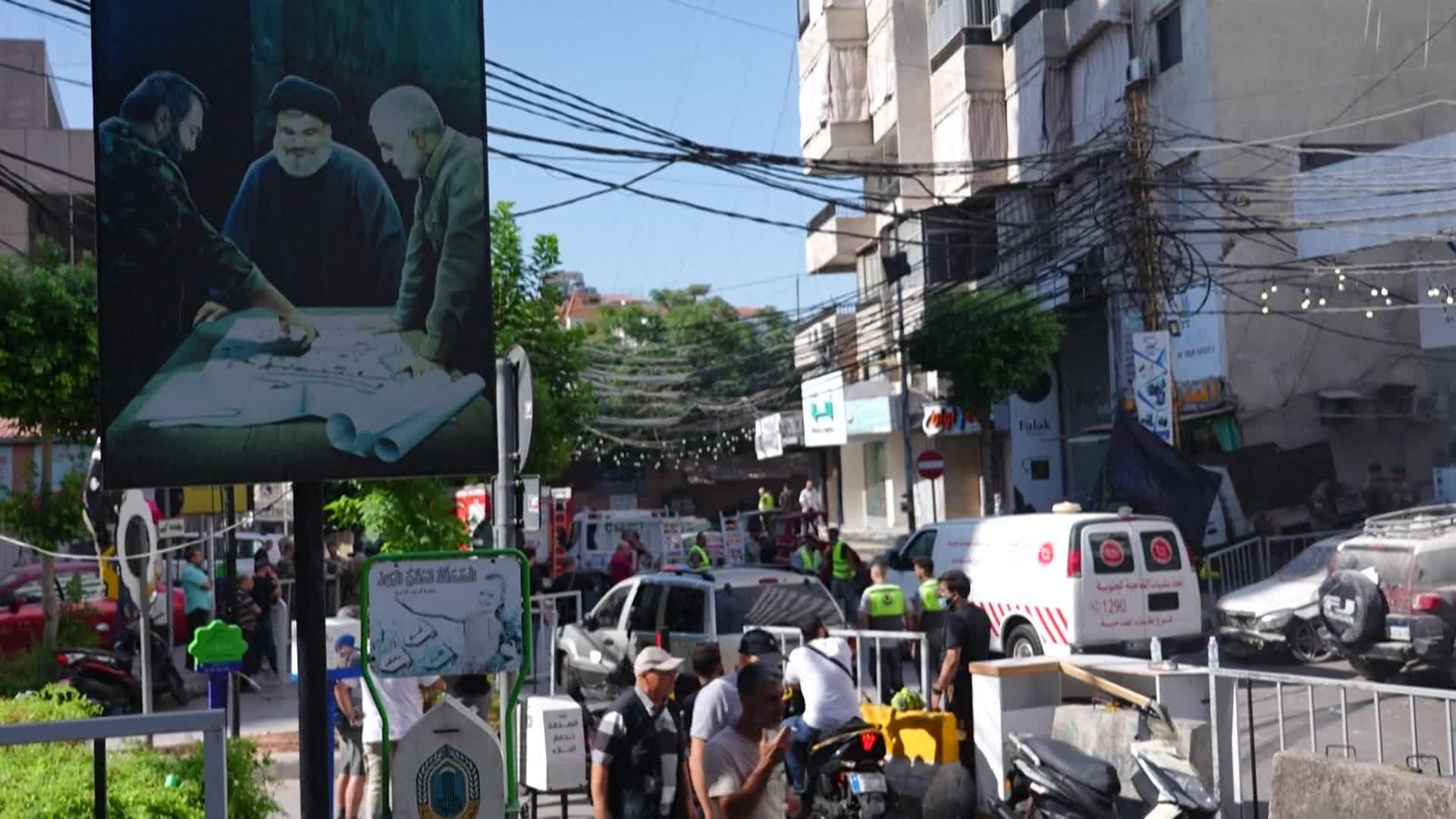 في الذكرى السنوية الأولى لاستشهاده.. يونيوز تعيد نشر مشاهد من مكان اغتيال القائد "فؤاد شكر"