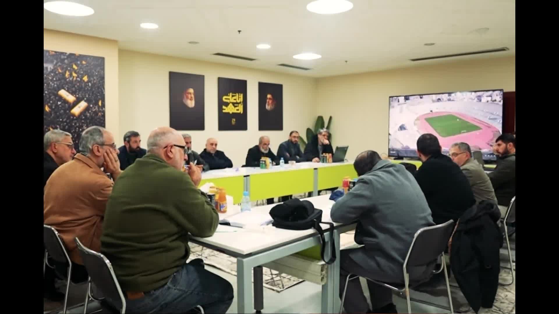 مشاهد توثق جانباً من آخر الاستعدادات لمراسم تشييع الشهيد السيد نصرالله والسيد صفي الدين