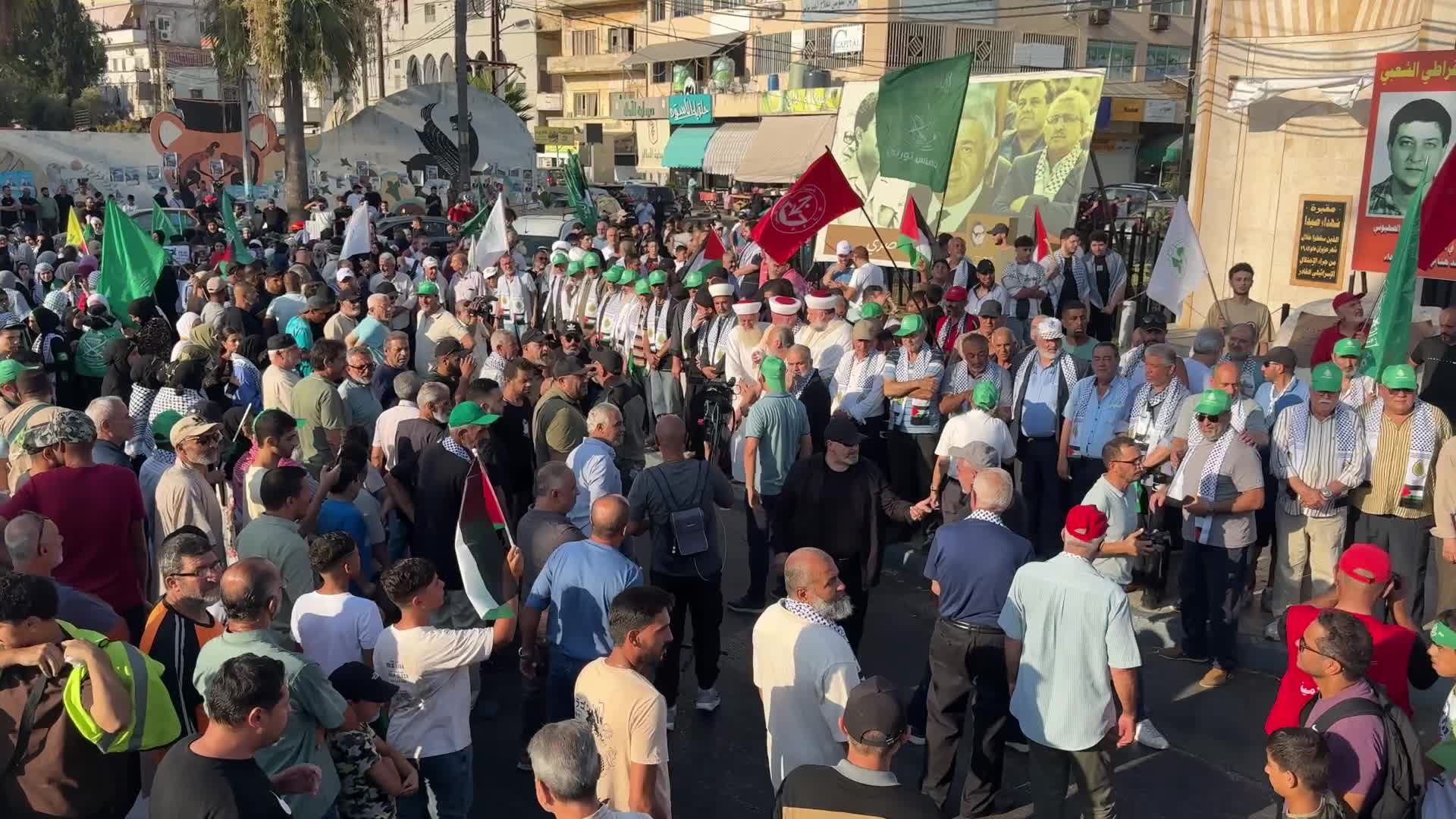 مسيرة تضامنية مع غزة في صيدا ودعوات للوقوف بوجه المخططات الاسرائيلية التوسعية