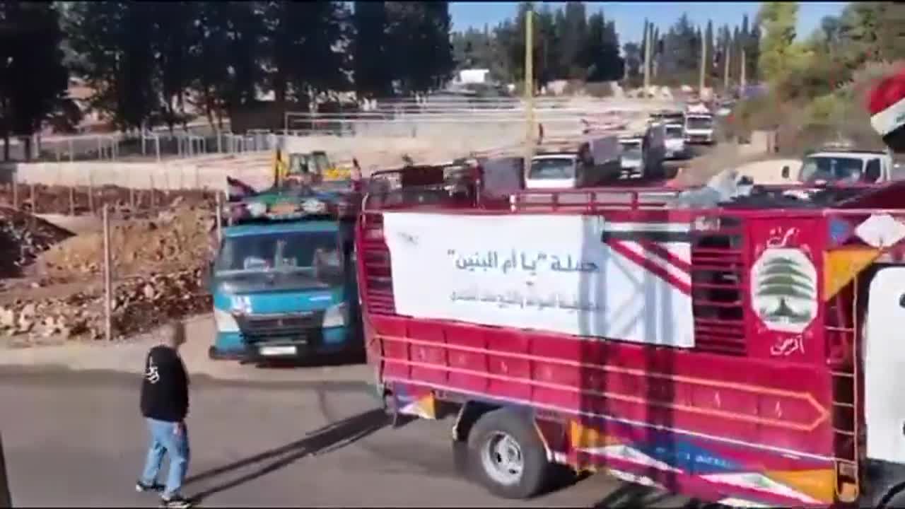 انطلاق القافلة الثانية لحملة "يا أم البنين" من العراق إلى جنوب لبنان.. مساعدات تدفئة تصل لـ 23 بلدة حدودية