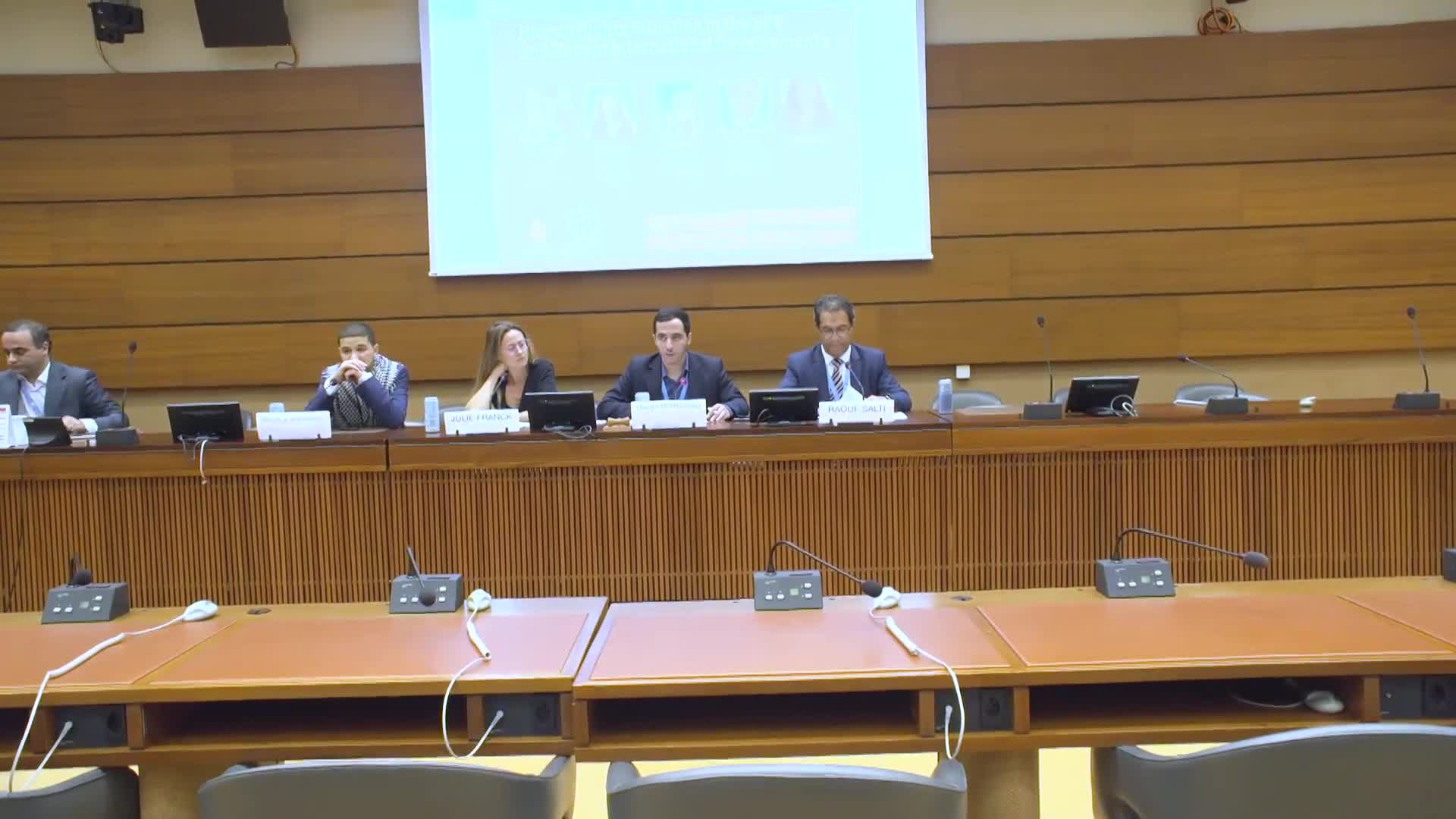 Seminar in Geneva on the situation of Human Rights in the occupied Palestinian territories with the participation of Human Rights activists