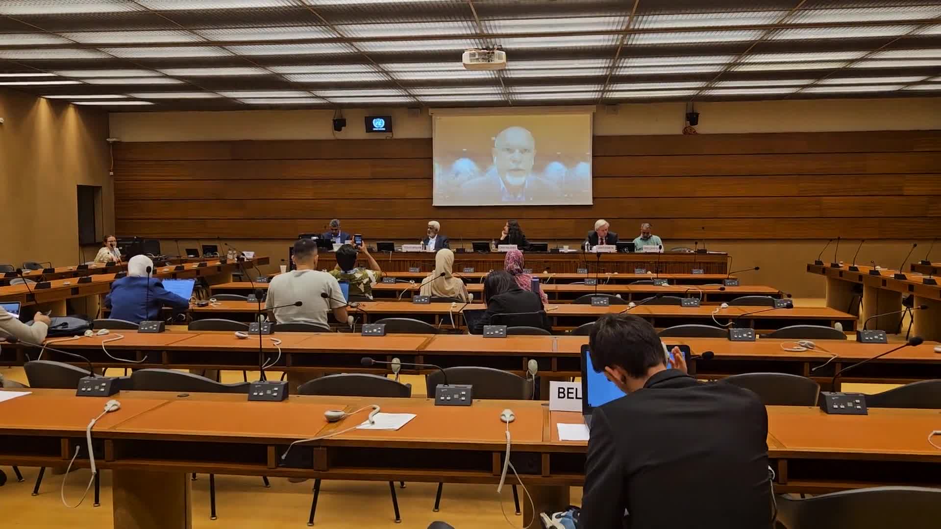 A symposium on the reality of “human rights in the Gulf,” in which human rights activists and human rights defenders lecture.