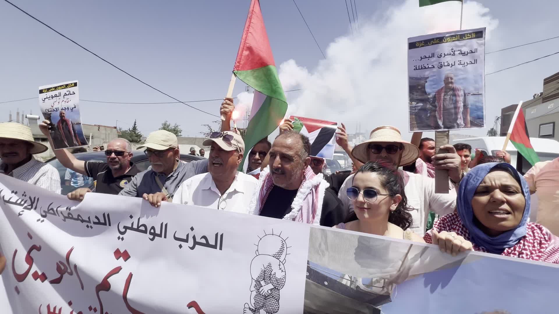 الناشط حاتم العويني يوّجه عبر "يونيوز" التحية للمقاومة و يثني على دعم اليمن لقطاع غزّة
