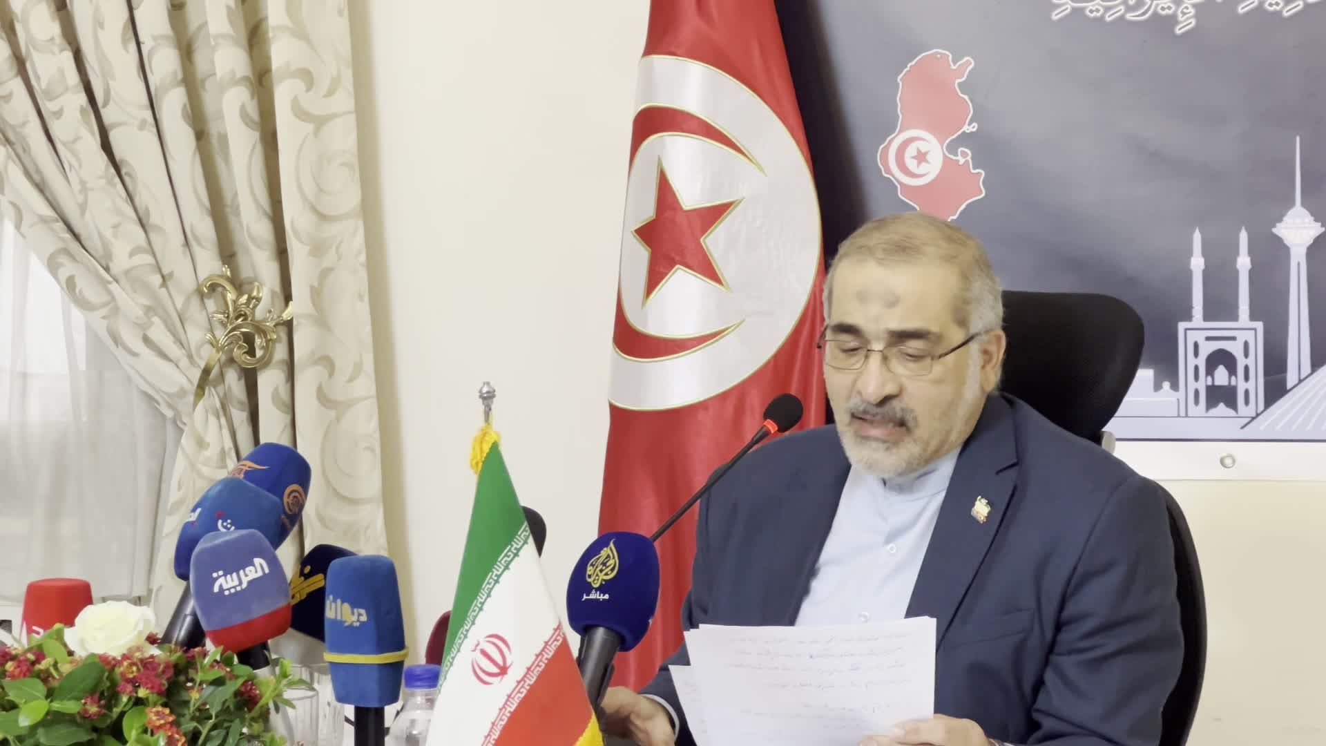  السفير الايراني في تونس: الأمن مستتب في طهران ومستعدون للتصدي لأي عدوان محتمل