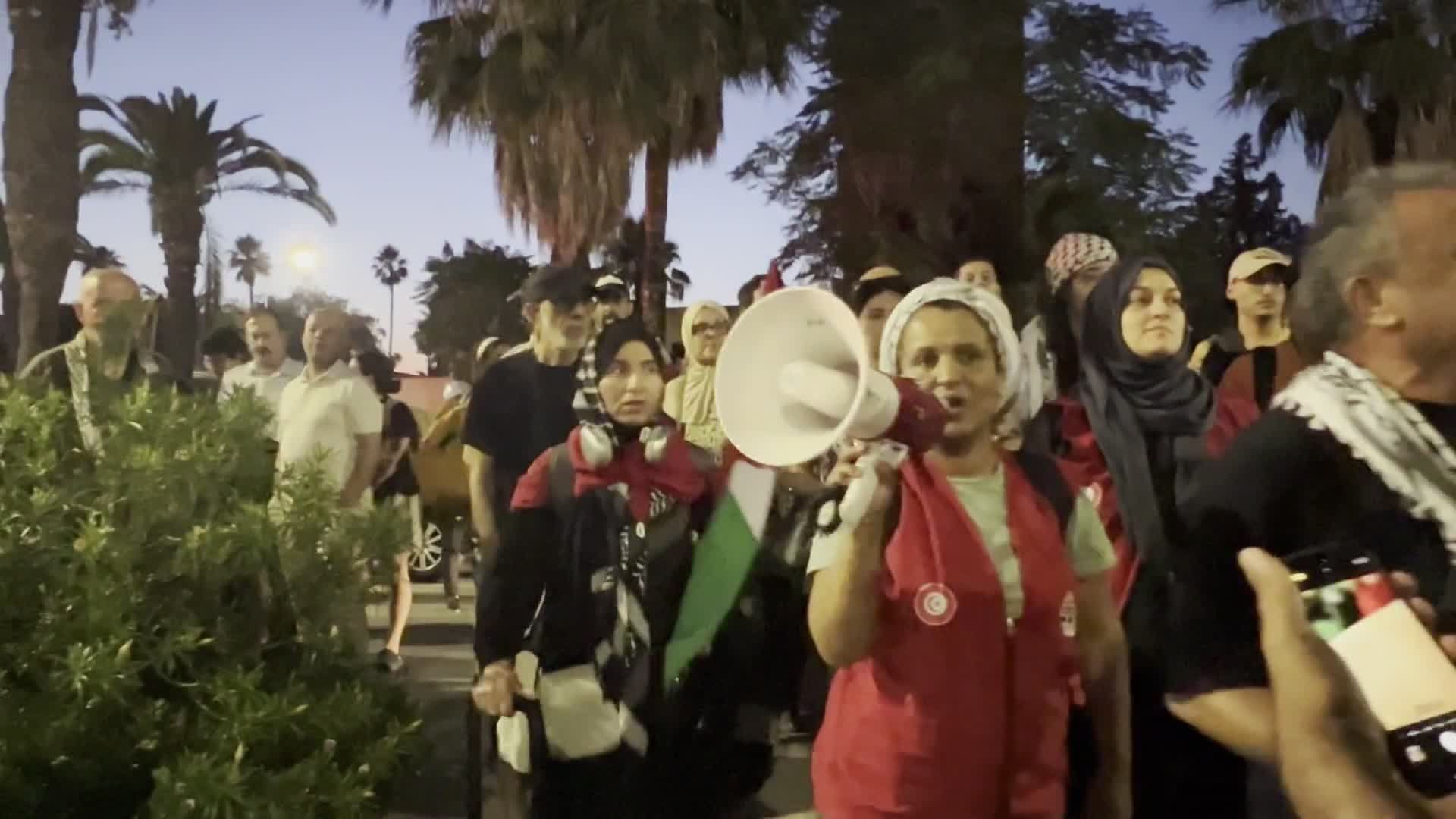 بمشاركة 2000 شخص.. انطلاق قافلة "الصمود" البرية من تونس في محاولة لكسر حصار غزة