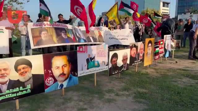 "ليلة الرباط" أمام سفارة واشنطن تضامنا مع فلسطين